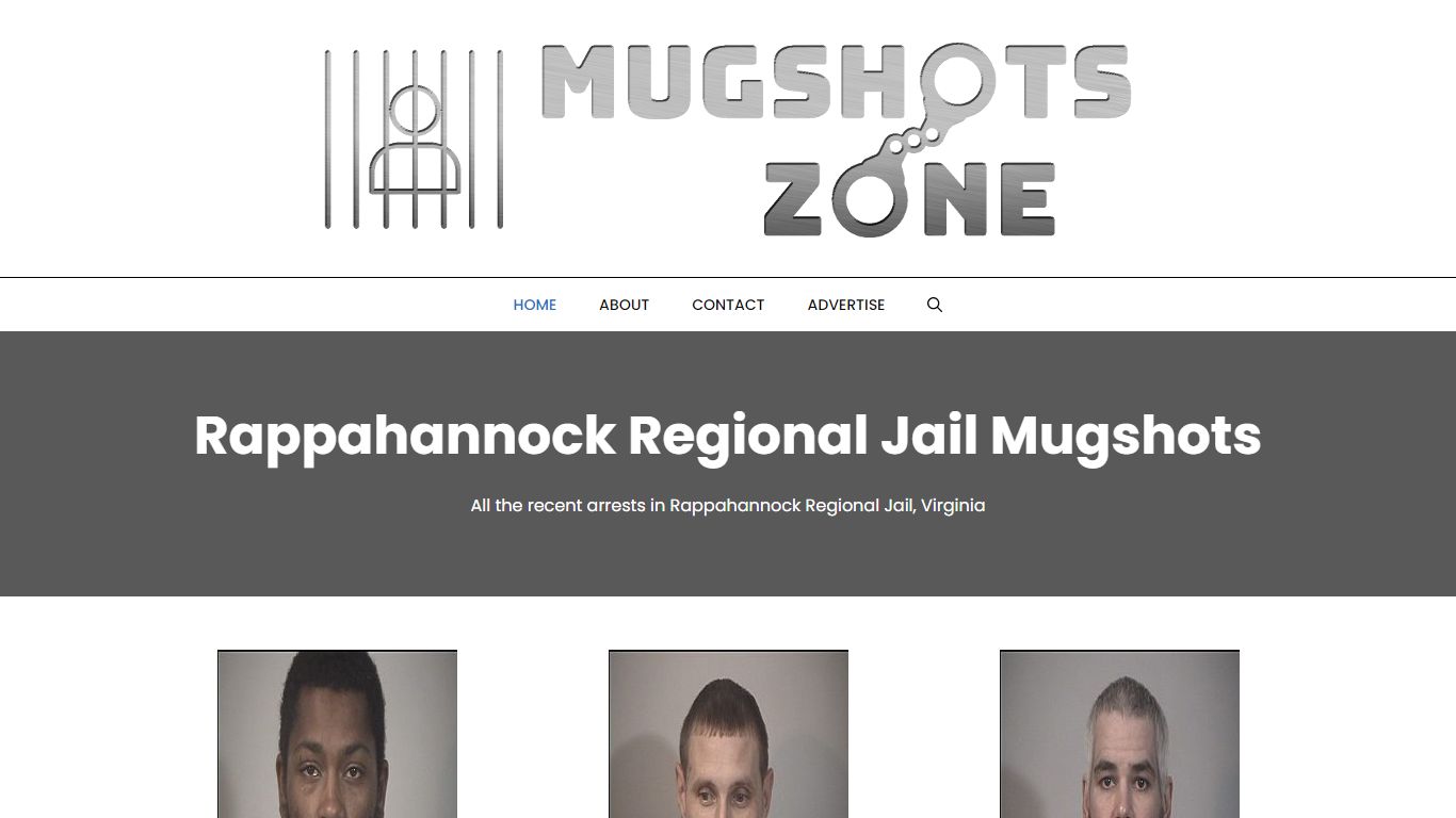 Rappahannock Regional Jail Mugshots Zone